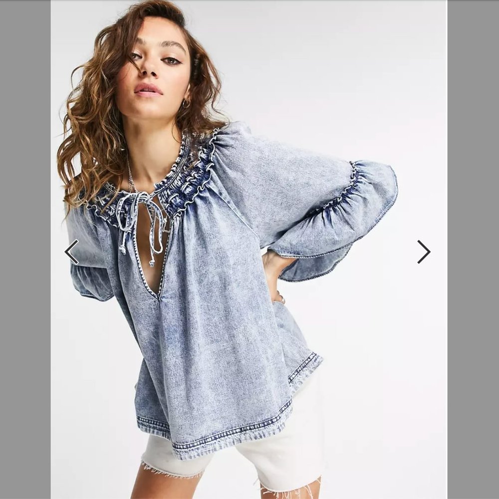 Free People Ainsley Smock Top